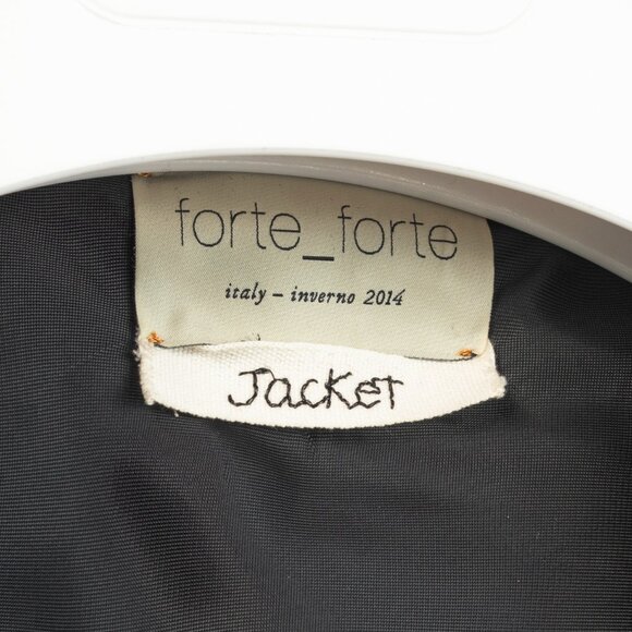Forte Forte AW/14 Navy Wool-Blend Crepe Single-Breasted Blazer - Picture 8 of 11